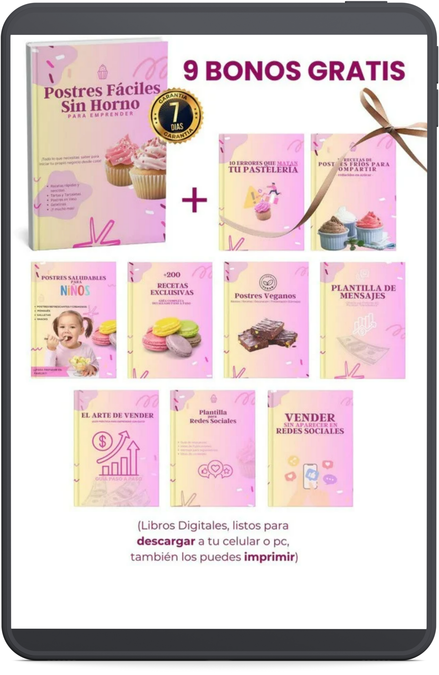 La Biblia de Los Postres sin Horno + 9 BONOS GRATIS